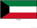 Kuwait Flag Template