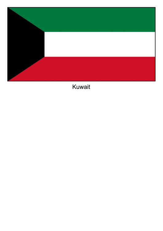 Kuwait Flag Template