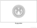 Kyrgyzstan Flag Template