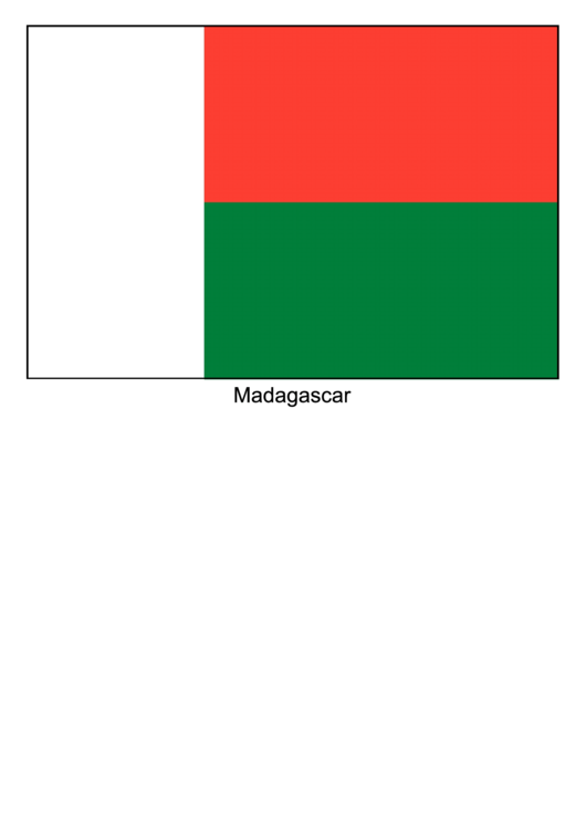 Madagascar Flag Template