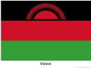 Malawi Flag Template