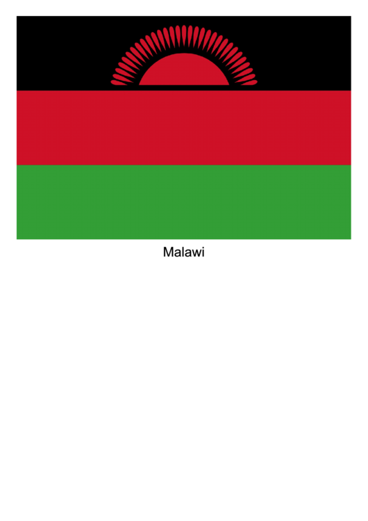 Malawi Flag Template