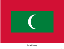 Maldives Flag Template
