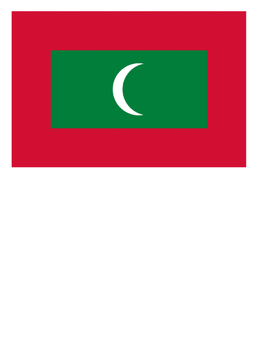 Maldives Flag Template