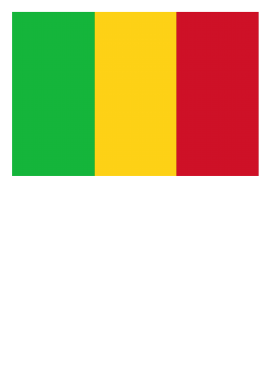Mali Flag Template Printable pdf