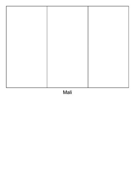 Mali Flag Template Printable pdf