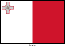 Malta Flag Template