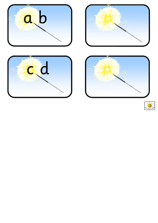 Sparkler Alphabet And Phonic Cards Template Printable pdf