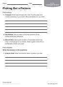 Picking Out A Pattern Geography Worksheet