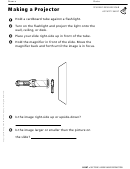 Making A Projector Physics Worksheet