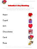 Valentine's Day Matching Worksheet