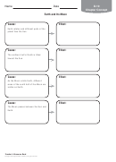 Science Worksheet - Earth And Moon