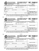 Form Sc 1040-v - Individual Income Tax Payment Voucher - 2000