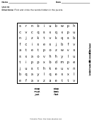 Word Search Puzzle Template