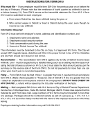 Instructions For Form Dw-3 - Income Tax Withheld - City Of Detroit
