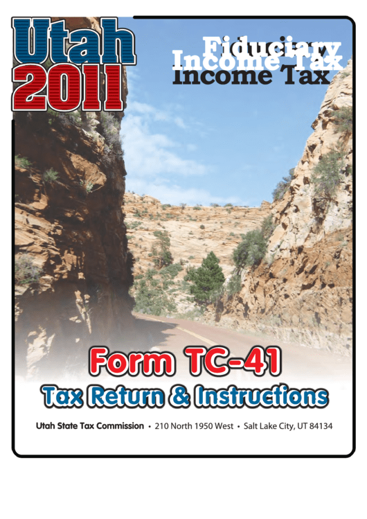 Form Tc-41 - Fiduciary Income Tax Return Instructions - 2011 Printable pdf