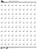 Multiplication Drills (mixed) - Multiplication Worksheet With Answers