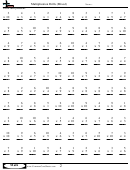 Multiplication Drills (mixed) - Multiplication Worksheet With Answers