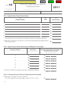 Form 4a - Wisconsin Apportionment Data For Combined Groups - 2011