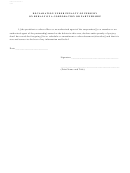 Official Form 2 - Declaration Under Penalty Of Perjury On Behalf Of A Corporation Or Partnership