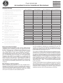 Form M-2210a - Annualized Income Installment Worksheet