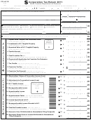 Form Cd-401s - S Corporation Tax Return - 2011