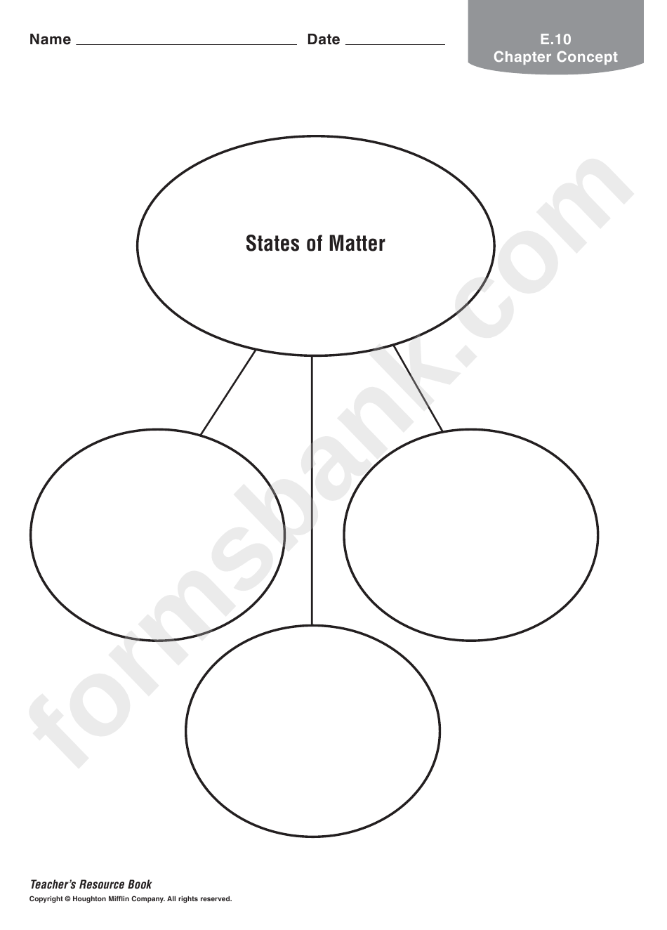 States Of Matter Physics Worksheet
