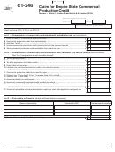 Form Ct-246 - Claim For Empire State Commercial Production Credit - 2011