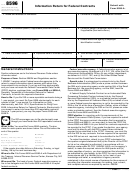 Form 8596 - Information Return For Federal Contracts
