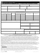 Va Form 21- 8834 - Application For Reimbursement Of Headstone Or Marker Expense