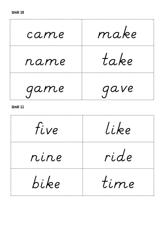 Vocabulary Cards Templates Printable pdf