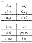 Vocabulary Cards Template