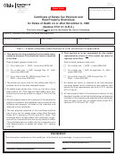 Form Et 22 - Certificate Of Estate Tax Payment And Real Property Disclosure
