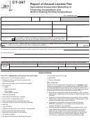 Form Ct-397 - Report Of Annual License Fee - 2011