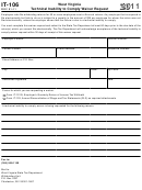 Form It-106 - West Virginia Technical Inability To Comply Waiver Request - 2011