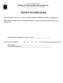 Form Tx-139 - Notice To Employer