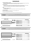 Form T-72ext - Public Service Corporation - Automatic Six Month Extension Request