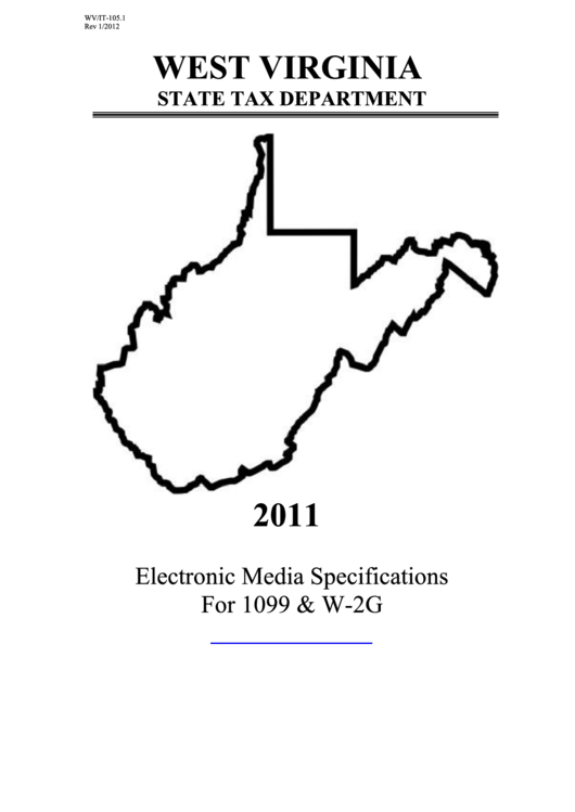 Form Wv/it-105.1 - West Virginia Transmitter Summary Report Printable pdf