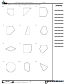 Finding Angles Within Shapes - Angles Worksheet With Answers