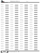 Multiplication Drills (2s) - Multiplication Worksheet With Answers