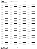 Multiplication Drills (2s) - Multiplication Worksheet With Answers