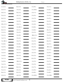 Multiplication Drills (3s) - Multiplication Worksheet With Answers