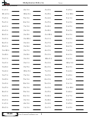 Multiplication Drills (3s) - Multiplication Worksheet With Answers
