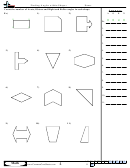 Finding Angles Within Shapes - Angle Worksheet With Answers Printable pdf