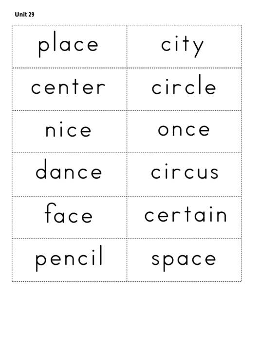 Vocabulary Card Template Set Printable pdf