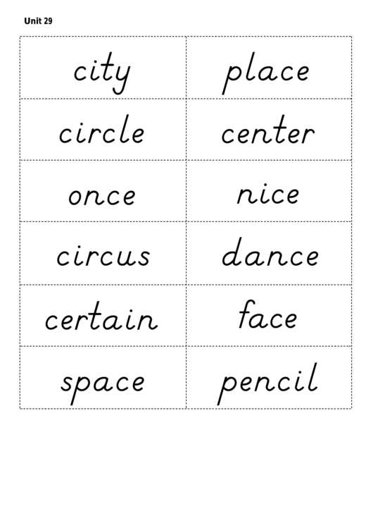 Vocabulary Card Template Set Printable pdf