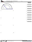 Determining Angles With Protractors - Angles Worksheet With Answers