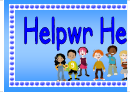 Helpwr Heddiw Classroom Poster Template