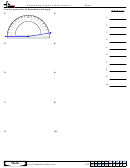 Determining Angles With Protractors - Angles Worksheet With Answers