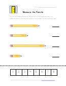Measure The Pencils Worksheet